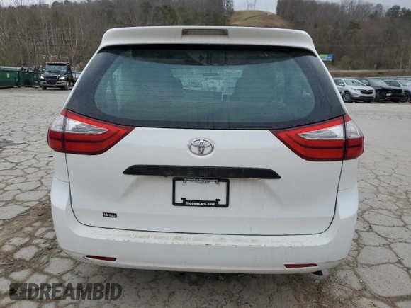 2017 Toyota Sienna L with VIN 5TDZZ3DC4HS785327, listed as a Copart auction lot 49284405 with 86,225 mi miles and Salvage Title. Bid and sale history available at DreamBid. Image 6.