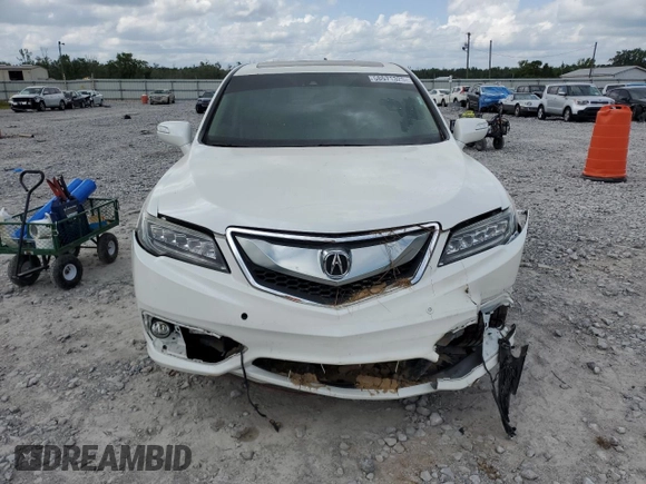 2016 Acura RDX Advance with VIN 5J8TB3H77GL017415, listed as a Copart auction lot 58571325 with 100,784 mi miles and Salvage title. Bid and sale history available at DreamBid. Image 5.
