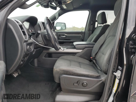 2022 Ram 1500 Big Horn with VIN 1C6RREMT9NN265838, listed as a Copart auction lot 88808215 with 88,050 mi miles and Salvage Title. Bid and sale history available at carsss.com. Image 7.