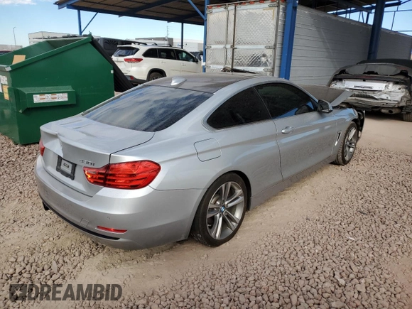 2017 BMW 4 Series 430i with VIN WBA4R7C39HK896107, listed as a Copart auction lot 79202964 with 136,656 mi miles and Salvage Title. Bid and sale history available at DreamBid. Image 3.