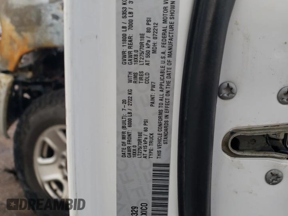 2020 Ram 3500 Tradesman with VIN 3C63R3CL0LG215329, listed as a Copart auction lot 78677874 with 0 mi miles and Salvage Title. Bid and sale history available at carsss.com. Image 12.