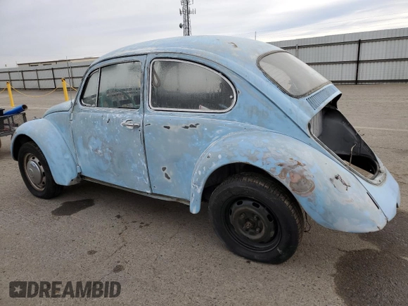 1968 Volkswagen Beetle with VIN 118774812, listed as a Copart auction lot 84677834 with 16,098 mi miles and Clean Title. Bid and sale history available at DreamBid. Image 2.