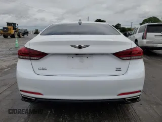 2017 Genesis G80 3.8L with VIN KMHGN4JE8HU176487, listed as a Copart auction lot 58164225 with 47,052 mi miles and Salvage title. Bid and sale history available at DreamBid. Image 6.