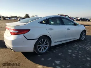 2015 Hyundai Azera with VIN KMHFG4JG7FA442796, listed as a Copart auction lot 45759345 with 129,040 mi miles and Salvage Title. Bid and sale history available at carsss.com. Image 3.