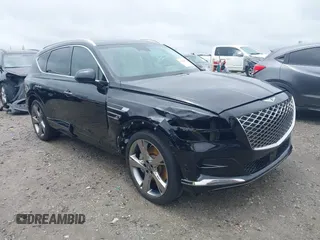 2023 Genesis GV80 z VIN KMUHBDSB1PU112034, wystawiony jako IAAI lot #42358481 z przebiegiem 49 171 mil mil oraz . Historia ofert i sprzedaży dostępna na DreamBid. Obrazek 1.