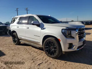 2022 GMC Yukon SLT with VIN 1GKS2BKDXNR266423, listed as a Copart auction lot 80882294 with 40,483 mi miles and Salvage Title. Bid and sale history available at carsss.com. Image 4.