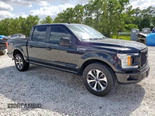 2020 Ford F-150 XL with VIN 1FTEW1CP2LKE78545, listed as a Copart auction lot 59577415 with 110,876 mi miles and Salvage title. Bid and sale history available at DreamBid. Image 4.