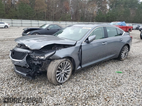 2021 Cadillac CT5 Premium Luxury with VIN 1G6DN5RW9M0114689, listed as a Copart auction lot 84798234 with 64,302 mi miles and Salvage Title. Bid and sale history available at DreamBid. Image 1.