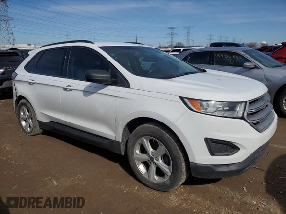 2015 Ford Edge SE with VIN 2FMTK3G86FBC02221, listed as a Copart auction lot 50091595 with 150,335 mi miles and Salvage title. Bid and sale history available at DreamBid. Image 4.