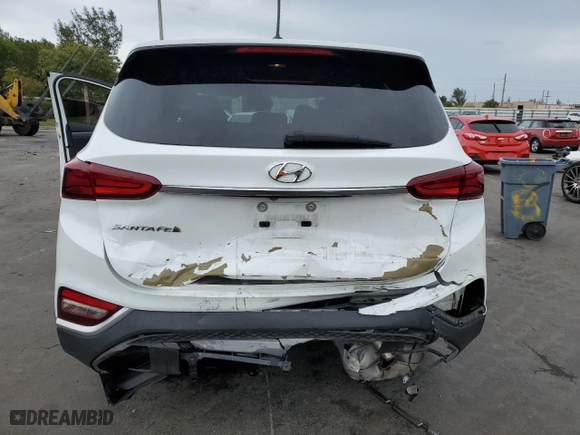 2019 Hyundai Santa Fe SE with VIN 5NMS23AD9KH039159, listed as a Copart auction lot 46351565 with 59,426 mi miles and Non Repairable. Bid and sale history available at carsss.com. Image 6.