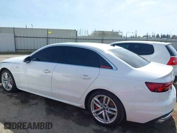 2023 Audi A4 S line Premium Plus with VIN WAUEAAF41PN015426, listed as a IAAI auction lot 41851254 with 39,142 mi miles and . Bid and sale history available at DreamBid. Image 15.