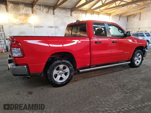 2023 Ram 1500 Big Horn with VIN 1C6RRFBG7PN634100, listed as a Copart auction lot 82856194 with 36,478 mi miles and Salvage Title. Bid and sale history available at carsss.com. Image 3.