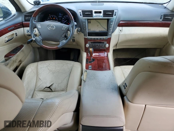 2011 Lexus LS 460 with VIN JTHBL5EF1B5103121, listed as a Copart auction lot 54085145 with 160,475 mi miles and Clean title. Bid and sale history available at DreamBid. Image 8.