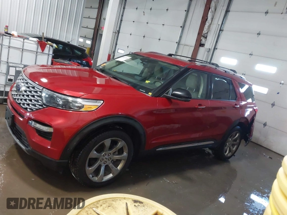 2020 Ford Explorer Platinum with VIN 1FM5K8HCXLGB10252, listed as a IAAI auction lot 41623559 with 62,157 mi miles. Bid and sale history available at carsss.com. Image 15.