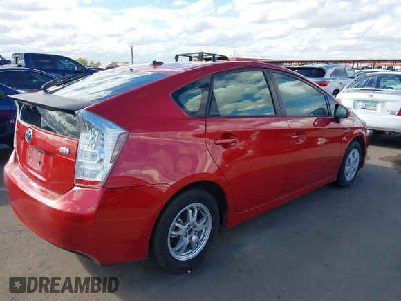 2011 Toyota Prius I with VIN JTDKN3DU5B0312584, listed as a IAAI auction lot 41777944 with 72,865 mi miles and . Bid and sale history available at DreamBid. Image 4.
