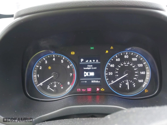 2021 Hyundai Kona SE with VIN KM8K1CAA3MU663328, listed as a IAAI auction lot 40859258 with 80,566 mi miles. Bid and sale history available at carsss.com. Image 7.
