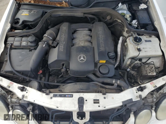 2002 Mercedes-Benz CLK 320/430 with VIN WDBLK65G52T127052, listed as a Copart auction lot 67317544 with 160,904 mi miles and Salvage Title. Bid and sale history available at DreamBid. Image 12.