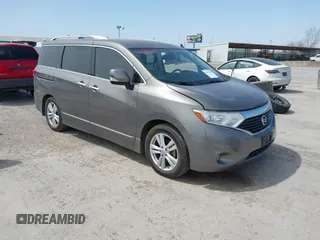 2015 Nissan Quest SV with VIN JN8AE2KP6F9131213, listed as a IAAI auction lot 41815600 with 131,818 mi miles. Bid and sale history available at carsss.com. Image 1.