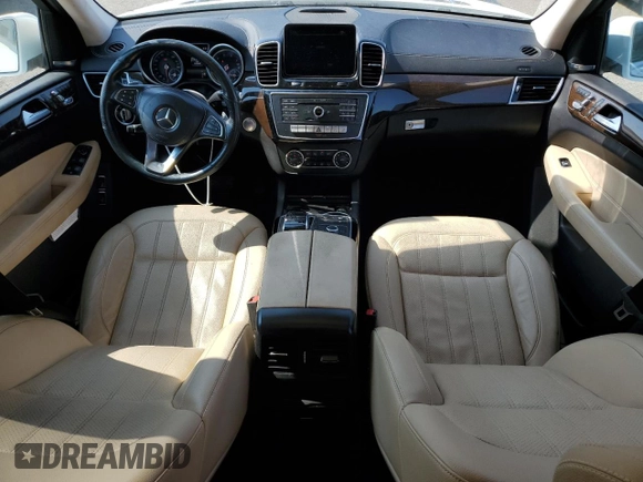 2017 Mercedes-Benz GLS 450 with VIN 4JGDF6EE2HA809590, listed as a Copart auction lot 67497034 with 127,943 mi miles and Salvage Title. Bid and sale history available at DreamBid. Image 8.
