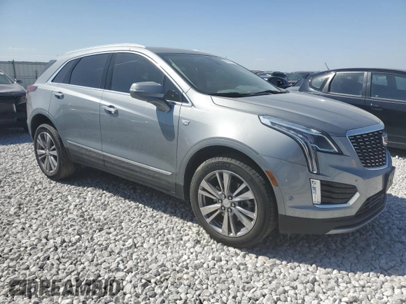 2024 Cadillac XT5 AWD Premium Luxury with VIN 1GYKNDRS6RZ733825, listed as a Copart auction lot 50414195 with 14,816 mi miles and Salvage title. Bid and sale history available at DreamBid. Image 4.