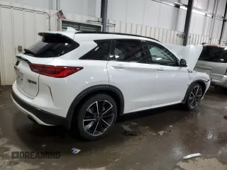 2023 Infiniti QX50 Sport with VIN 3PCAJ5FB2PF116724, listed as a Copart auction lot 88275485 with Not Provided miles and Salvage Title. Bid and sale history available at DreamBid. Image 3.