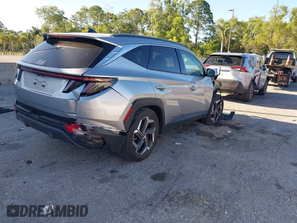 2022 Hyundai Tucson Limited with VIN 5NMJE3AE5NH158388, listed as a IAAI auction lot 41723616 with 19,059 mi miles. Bid and sale history available at carsss.com. Image 4.
