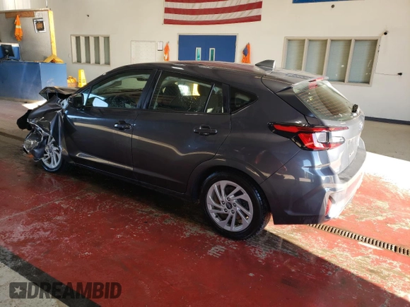 2024 Subaru Impreza with VIN JF1GUABC3R8244942, listed as a Copart auction lot 76291664 with 0 mi miles and Salvage Title. Bid and sale history available at carsss.com. Image 2.