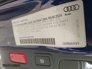 2018 Audi S4 Premium Plus with VIN WAUB4AF4XJA001887, listed as a IAAI auction lot 41715766 with 101,552 mi miles. Bid and sale history available at carsss.com. Image 9.