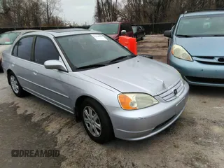2003 Honda Civic EX with VIN 2HGES26703H614788, listed as a IAAI auction lot 35358696 with 108,092 mi miles. Bid and sale history available at carsss.com. Image 1.