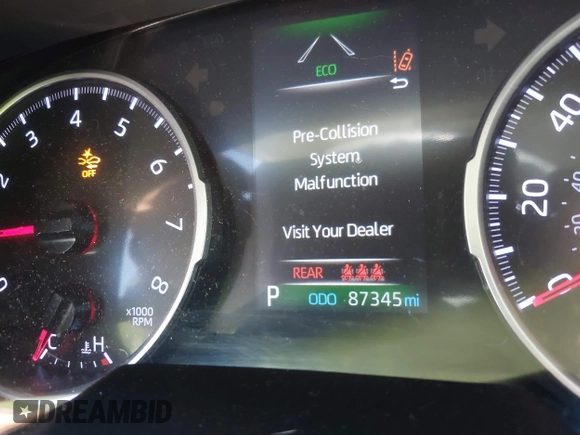 2019 Toyota RAV4 LE with VIN JTMH1RFV9KD515999, listed as a IAAI auction lot 42635692 with 87,345 mi miles and . Bid and sale history available at DreamBid. Image 15.