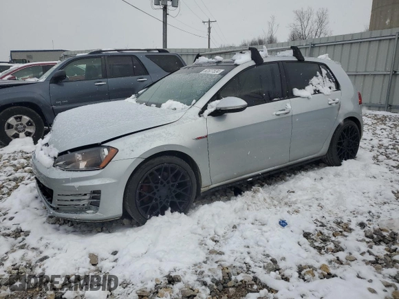 2015 Volkswagen Golf GTI S with VIN 3VW5T7AUXFM001084, listed as a Copart auction lot 82527524 with 141,281 mi miles and Clean Title. Bid and sale history available at carsss.com. Image 1.