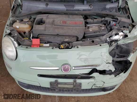 2013 FIAT 500 Pop with VIN 3C3CFFAR3DT534909, listed as a Copart auction lot 50593945 with 96,172 mi miles and Non repairable. Bid and sale history available at DreamBid. Image 13.