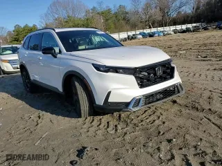 2025 Honda CR-V Hybrid Sport Touring with VIN 5J6RS6H9XSL033347, listed as a Copart auction lot 50122915 with 0 mi miles and Salvage Title. Bid and sale history available at carsss.com. Image 12.