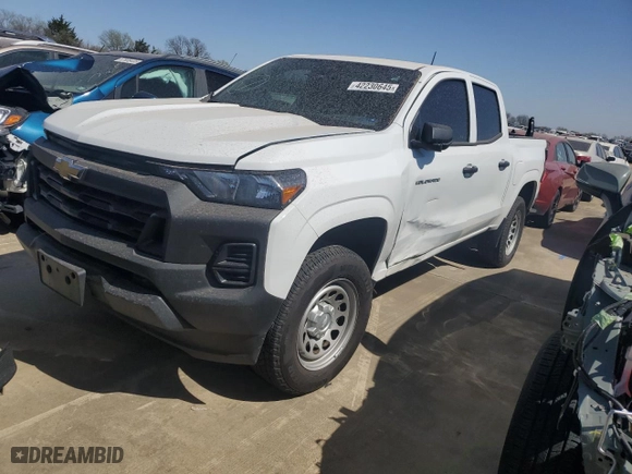 2024 Chevrolet Colorado 2WD Work Truck with VIN 1GCPSBEK6R1150605, listed as a Copart auction lot 42230645 with 17,909 mi miles and Salvage Title. Bid and sale history available at carsss.com. Image 1.