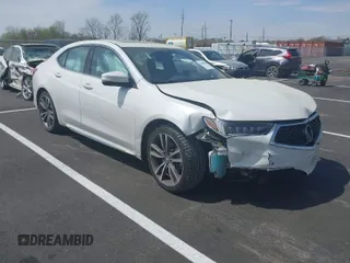 2019 Acura TLX w/Technology Pkg with VIN 19UUB2F47KA007396, listed as a IAAI auction lot 41868526 with 53,511 mi miles. Bid and sale history available at carsss.com. Image 1.