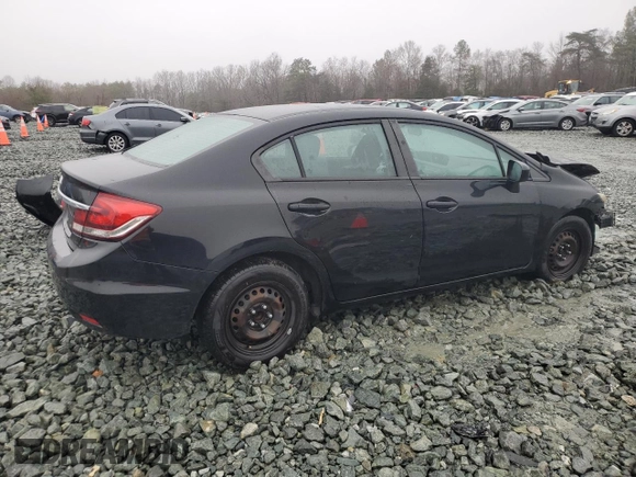 2014 Honda Civic Sedan LX with VIN 19XFB2F54EE084745, listed as a Copart auction lot 44954865 with Not Provided miles and Salvage Title. Bid and sale history available at carsss.com. Image 3.