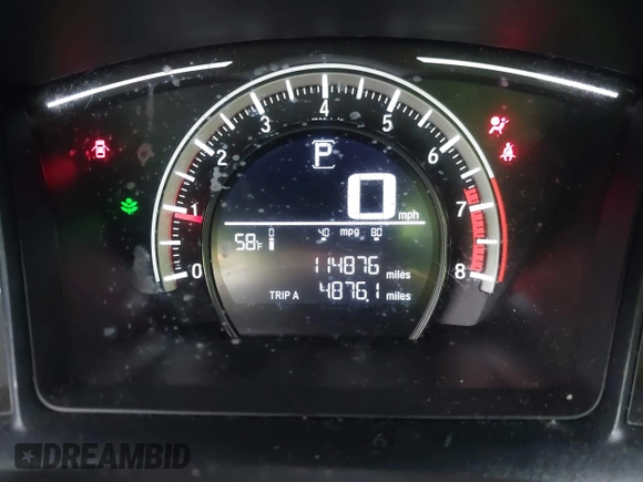 2018 Honda Civic LX with VIN 2HGFC2F5XJH603214, listed as a IAAI auction lot 41788384 with 114,876 mi miles and . Bid and sale history available at carsss.com. Image 16.