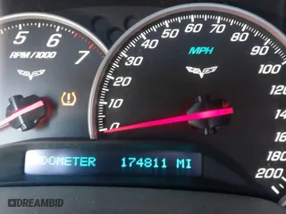 2007 Chevrolet Corvette with VIN 1G1YY25U375107746, listed as a IAAI auction lot 41826629 with 174,811 mi miles. Bid and sale history available at carsss.com. Image 7.