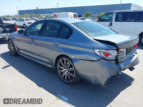 2019 BMW 5 Series 540i with VIN WBAJE5C55KWW11827, listed as a IAAI auction lot 42191127 with 72,113 mi miles and . Bid and sale history available at DreamBid. Image 3.