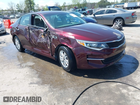 2017 Kia Optima LX with VIN 5XXGT4L32HG150608, listed as a IAAI auction lot 41963406 with 71,521 mi miles. Bid and sale history available at carsss.com. Image 1.