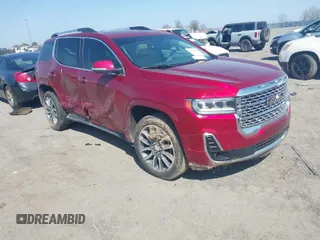 2021 GMC Acadia Denali with VIN 1GKKNPLS7MZ231919, listed as a IAAI auction lot 41773056 with 38,277 mi miles and . Bid and sale history available at carsss.com. Image 1.