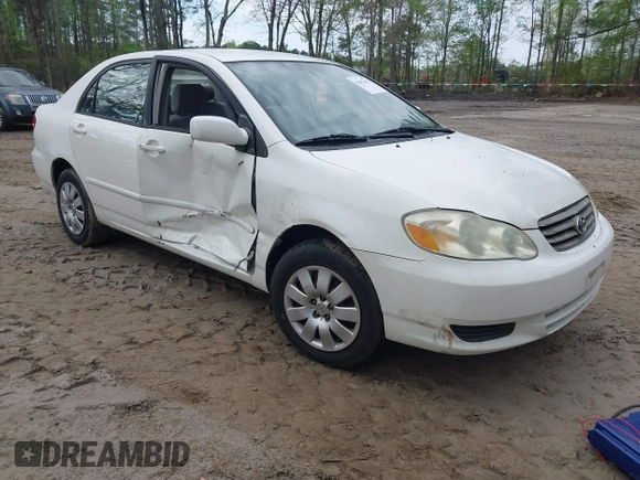 2003 Toyota Corolla CE with VIN JTDBR32EX30046514, listed as a IAAI auction lot 42013470 with 209,504 mi miles and . Bid and sale history available at DreamBid. Image 1.