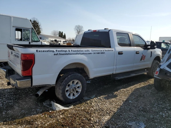 2020 Ford Super Duty F-350 SRW XL with VIN 1FT8W3B63LEC18252, listed as a Copart auction lot 47931315 with 161,584 mi miles and Salvage Title. Bid and sale history available at carsss.com. Image 3.