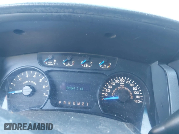 2013 Ford F-150 XL with VIN 1FTFW1EF8DKE89110, listed as a IAAI auction lot 41692986 with 353,367 mi miles and . Bid and sale history available at DreamBid. Image 7.