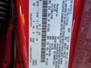 2016 Ford Focus SE with VIN 1FADP3F20GL367406, listed as a Copart auction lot 65266585 with 47,546 mi miles and Salvage title. Bid and sale history available at DreamBid. Image 12.