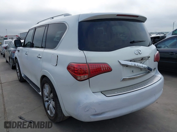 2011 Infiniti QX56 7-passenger with VIN JN8AZ2NF7B9000101, listed as a IAAI auction lot 42004965 with 214,069 mi miles and . Bid and sale history available at DreamBid. Image 3.