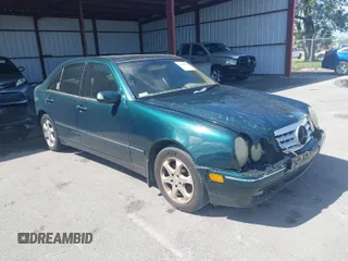 2002 Mercedes-Benz E-Class with VIN WDBJF65J92B458634, listed as a IAAI auction lot 41910356 with 1 mi miles. Bid and sale history available at carsss.com. Image 1.