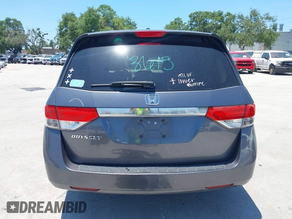 2014 Honda Odyssey EX-L z VIN 5FNRL5H69EB095297, wystawiony jako IAAI lot #42299438 z przebiegiem 126 841 mil mil oraz . Historia ofert i sprzedaży dostępna na DreamBid. Obrazek 17.