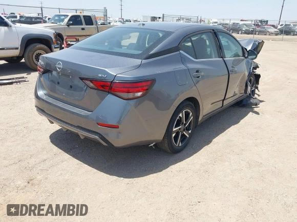 2024 Nissan Sentra SV with VIN 3N1AB8CVXRY365327, listed as a IAAI auction lot 42521859 with 22,848 mi miles and . Bid and sale history available at DreamBid. Image 4.