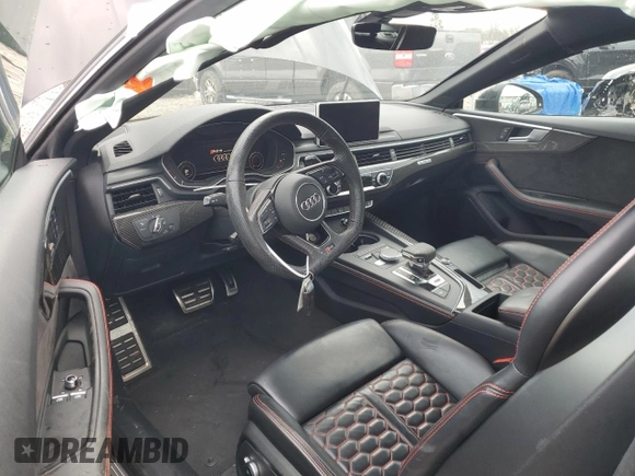 2018 Audi RS 5 z VIN WUAPWAF59JA904790, wystawiony jako Copart lot #87278914 z przebiegiem 81 481 mil mil oraz Szkoda całkowita • Salvage title. Historia ofert i sprzedaży dostępna na DreamBid. Obrazek 8.